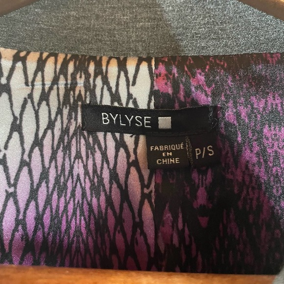 BYLYSE Stretch Jacket Coat Outerwear Petite Small Heather Gray - Picture 4 of 9